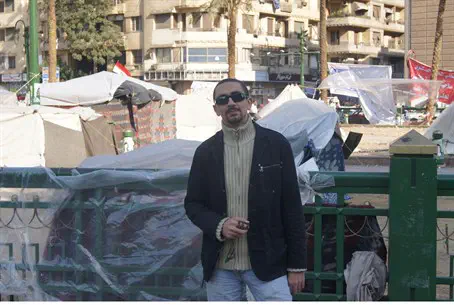 Ahmed Meligy in Tahrir Square 2011
