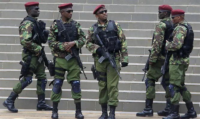 Kenyan counter-terrorism forces in Nairobi